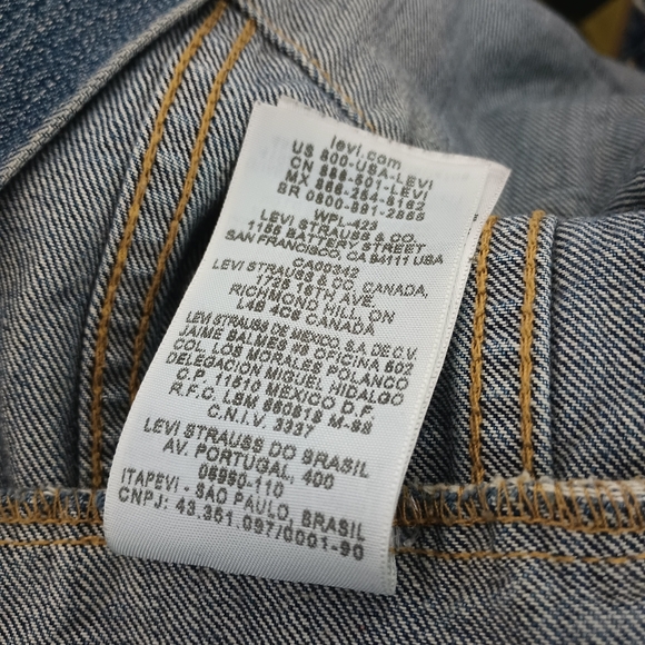 Levi’s Denim 4 Pocket Chore Jean Trucker Jacket Men’s Size XXLarge - Picture 14 of 16